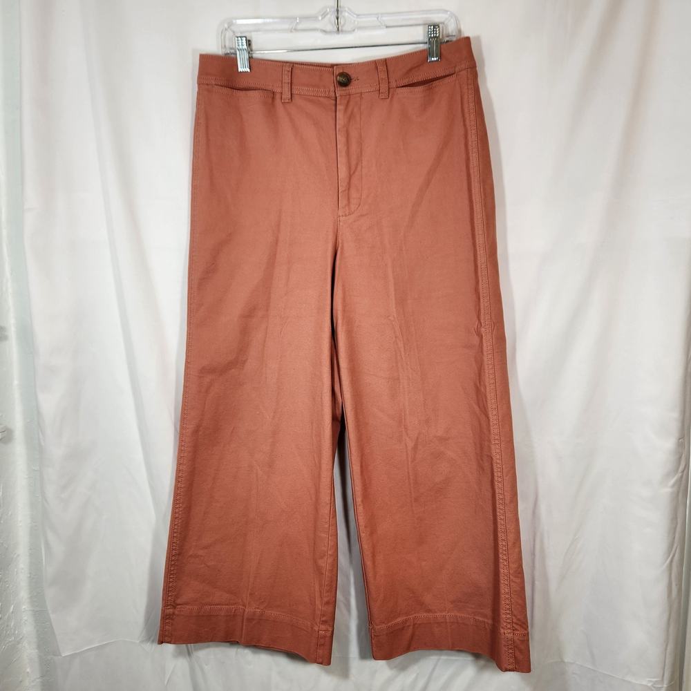 Madewell Wide Leg Pants in Terracotta